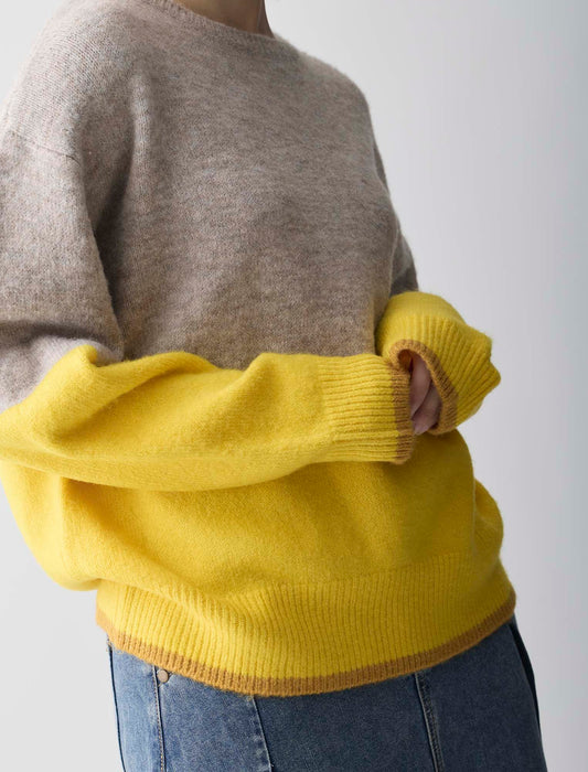 ＜Spoom＞エアリー配色ニット