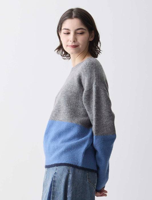 ＜Spoom＞エアリー配色ニット