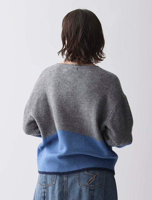 ＜Spoom＞エアリー配色ニット