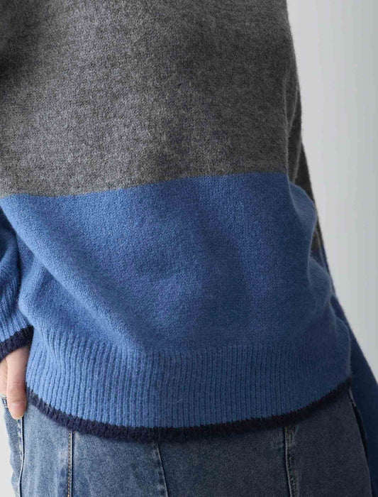 ＜Spoom＞エアリー配色ニット