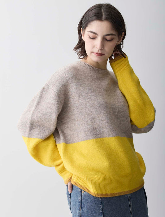 ＜Spoom＞エアリー配色ニット