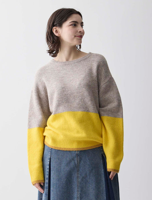 ＜Spoom＞エアリー配色ニット