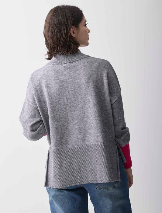 ＜Spoom＞配色袖ニット