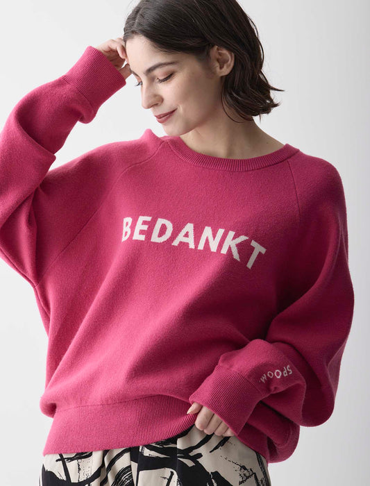 ＜Spoom＞ロゴジャカードニット