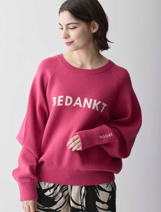 ＜Spoom＞ロゴジャカードニット