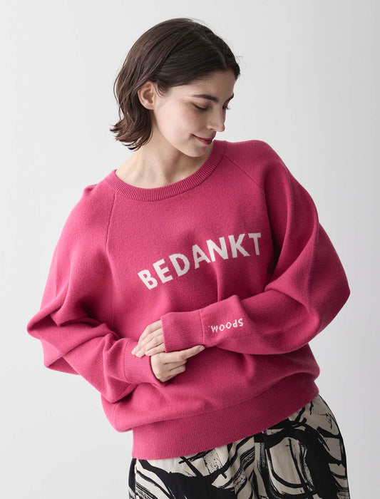 ＜Spoom＞ロゴジャカードニット