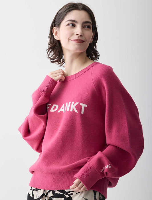 ＜Spoom＞ロゴジャカードニット