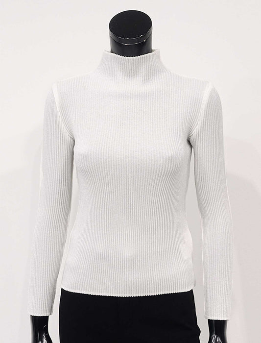 ＜SPECCHIO＞シャトルプリーツ ボトルネックプルオーバー