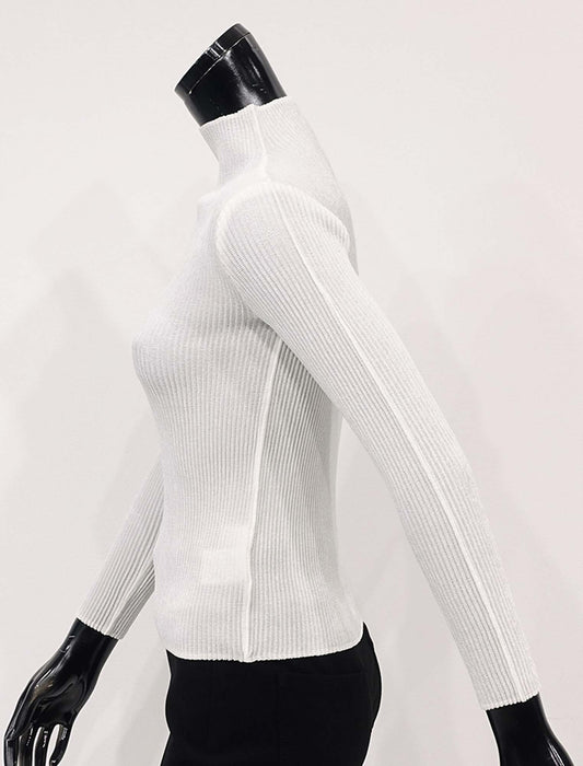 ＜SPECCHIO＞シャトルプリーツ ボトルネックプルオーバー