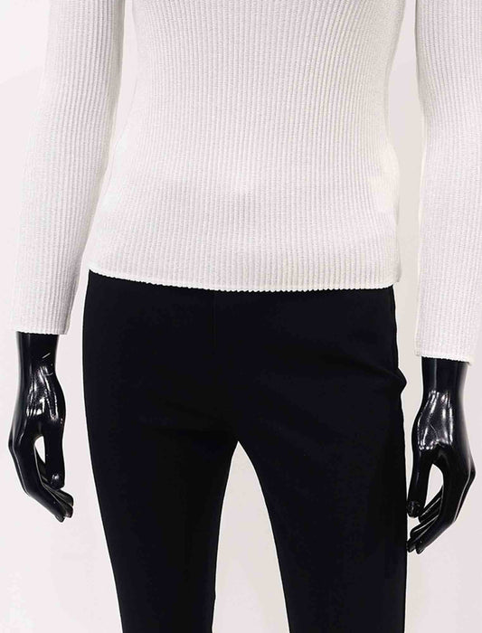 ＜SPECCHIO＞シャトルプリーツ ボトルネックプルオーバー