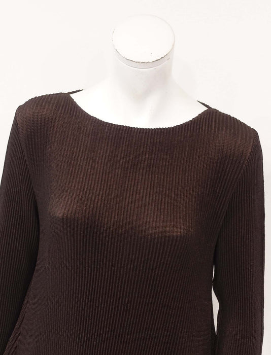 ＜SPECCHIO＞シャトルプリーツ Aラインドレス / 長袖