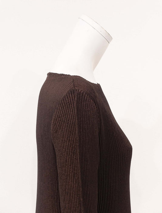 ＜SPECCHIO＞シャトルプリーツ Aラインドレス / 長袖