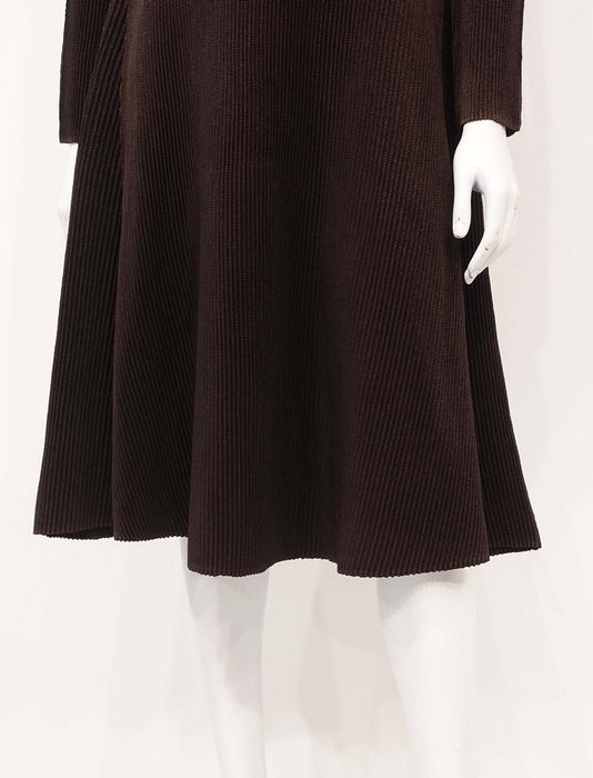 ＜SPECCHIO＞シャトルプリーツ Aラインドレス / 長袖