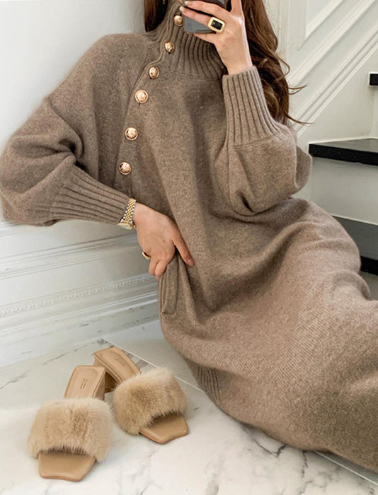 レトロニットドレス