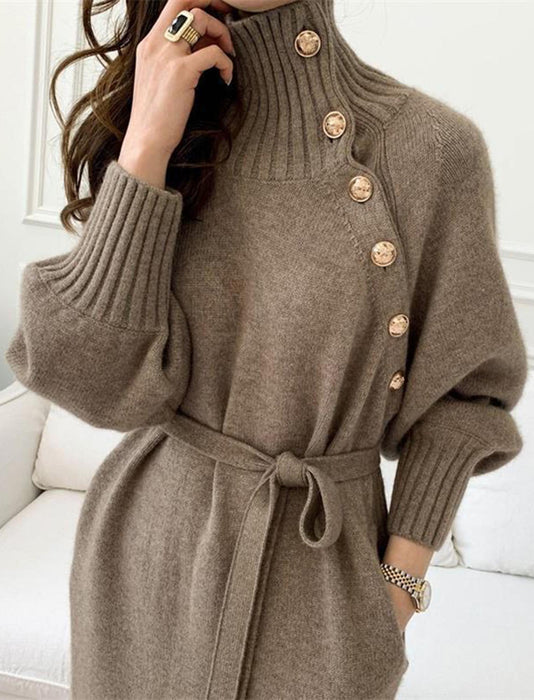 レトロニットドレス