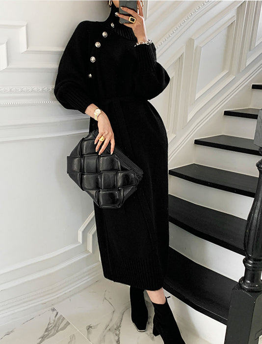 レトロニットドレス