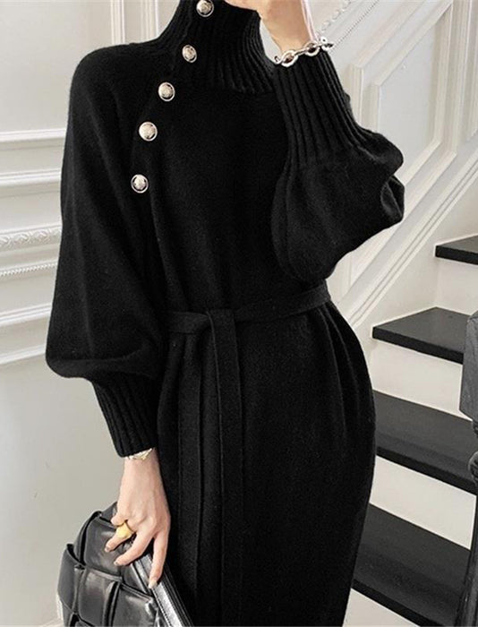 レトロニットドレス