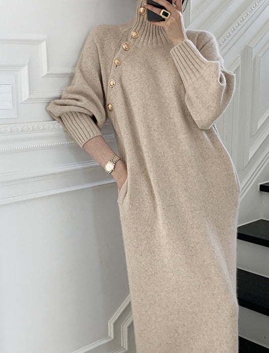 レトロニットドレス