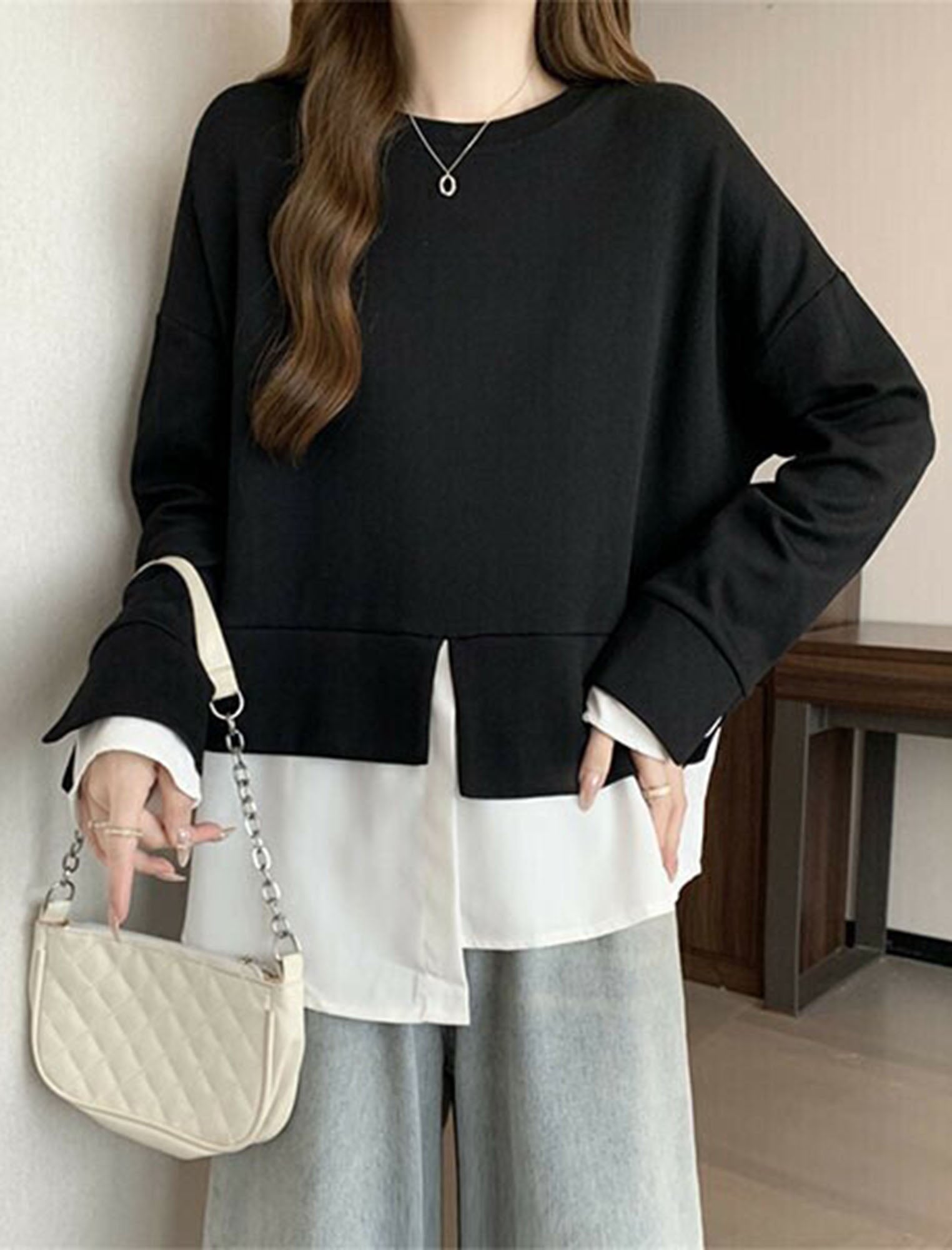 重ね着風アシメデザイントップス | Northmall（ノースモール）暮らしを