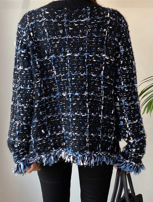 ツイードカーディガン