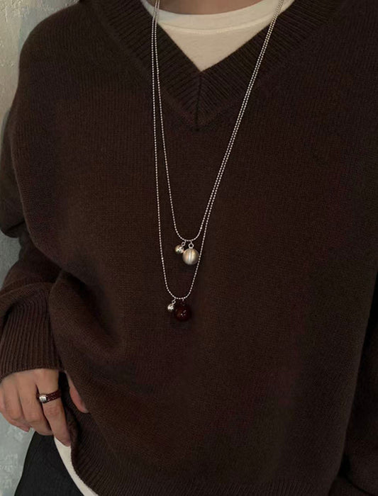 ボールチャームネックレス