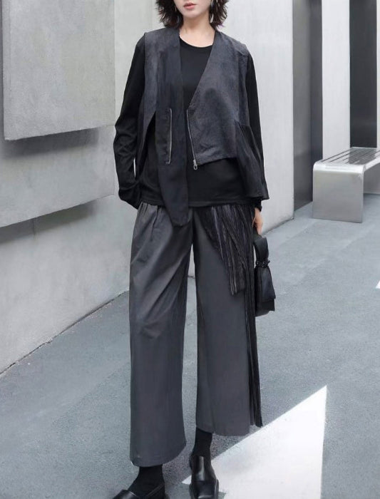 立体シルエットニュアンスパンツセットアップ