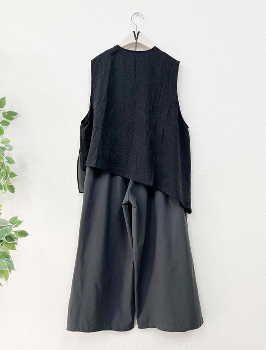 立体シルエットニュアンスパンツセットアップ