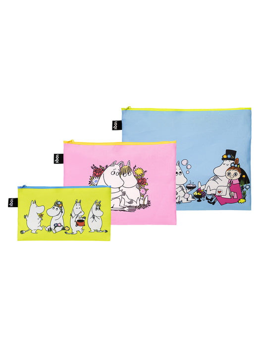 ＜LOQI＞ムーミン/トゥゲザーリサイクルジップポケット