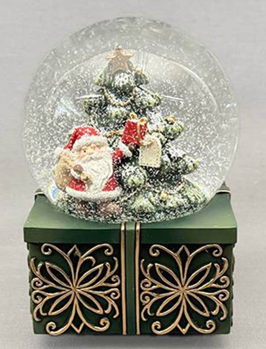 オルゴール付きサンタスノードーム