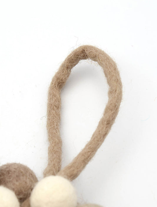 フェルトポンポンリース