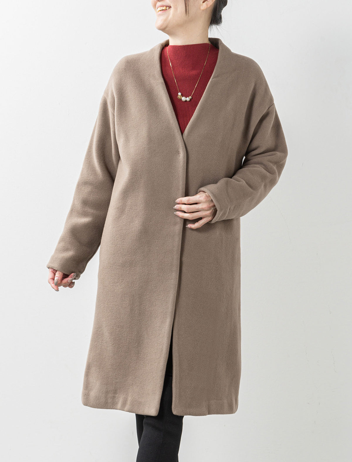 【美品】OUR 頼れるノーカラーコート 頼れるノーカラーコート – OURHOME