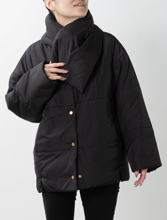 ＜Northmallオリジナル＞取り外しマフラー付き中綿コート