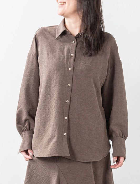 ＜Northmallオリジナル＞バックシャーリングブラウス