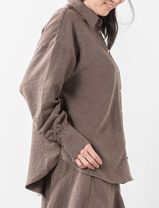 ＜Northmallオリジナル＞バックシャーリングブラウス