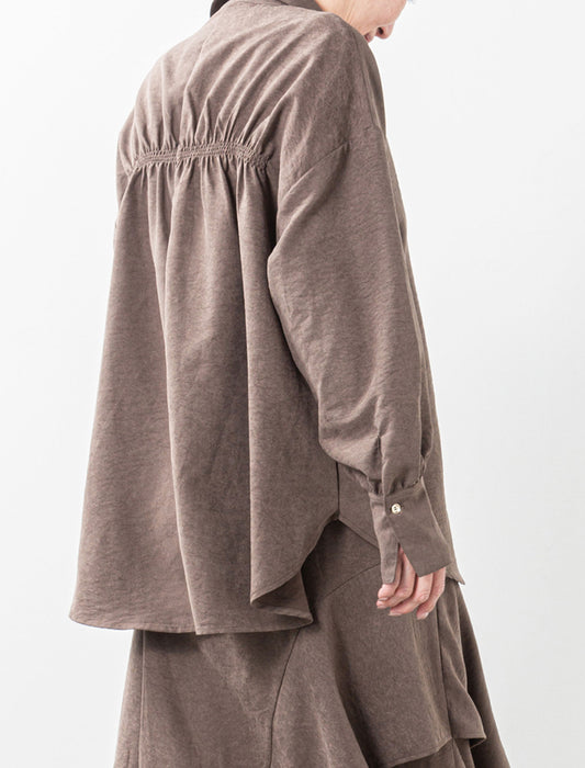 ＜Northmallオリジナル＞バックシャーリングブラウス