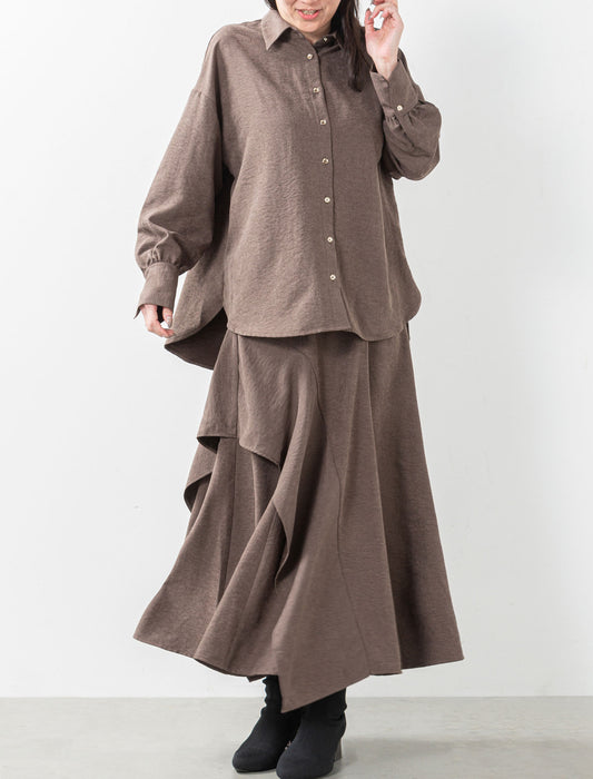 ＜Northmallオリジナル＞バックシャーリングブラウス