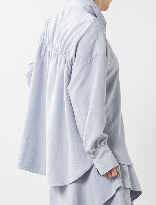 ＜Northmallオリジナル＞バックシャーリングブラウス