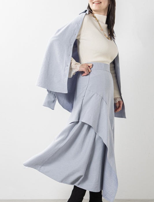 ＜Northmallオリジナル＞バックシャーリングブラウス