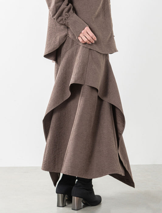 ＜Northmallオリジナル＞アシメフリルスカート