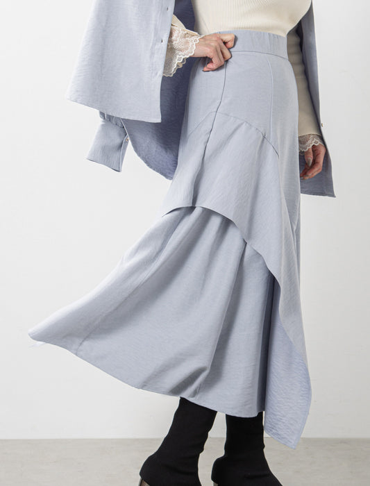 ＜Northmallオリジナル＞アシメフリルスカート