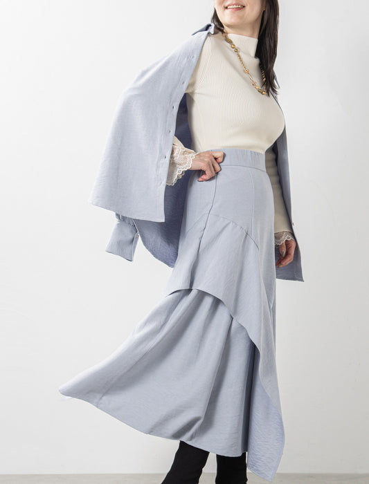 ＜Northmallオリジナル＞アシメフリルスカート