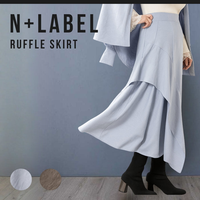 ＜Northmallオリジナル＞アシメフリルスカート