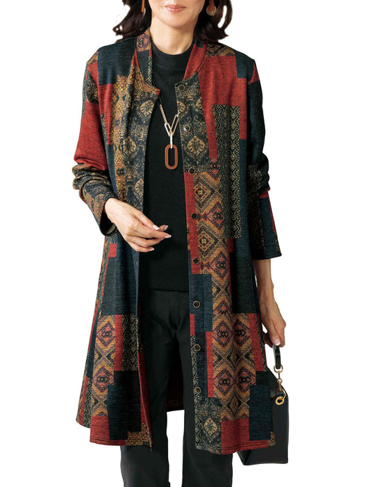 【受注】裏起毛カットソージャケットワンピース