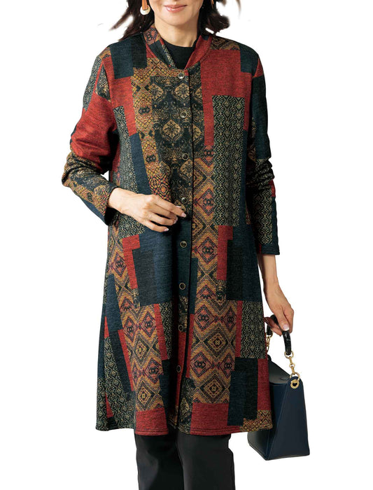 【受注】裏起毛カットソージャケットワンピース