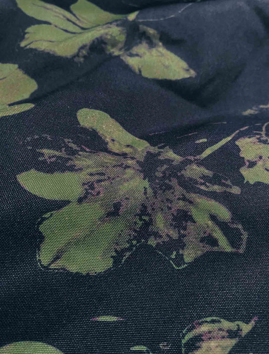 【受注】裏ボア使いプリントロングコート