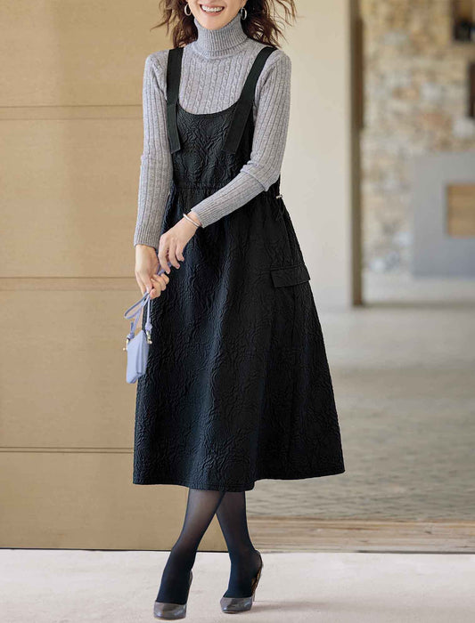 【受注】ふくれジャカードジャンパースカート