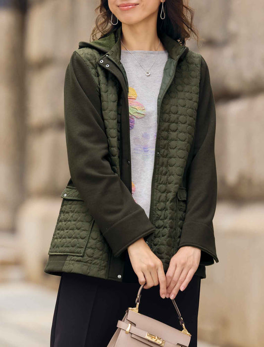 【受注】キルト切替え裏ボアカットソーコート