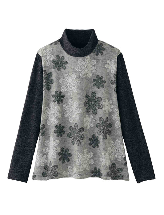 【受注】刺しゅう風プリントアンサンブル