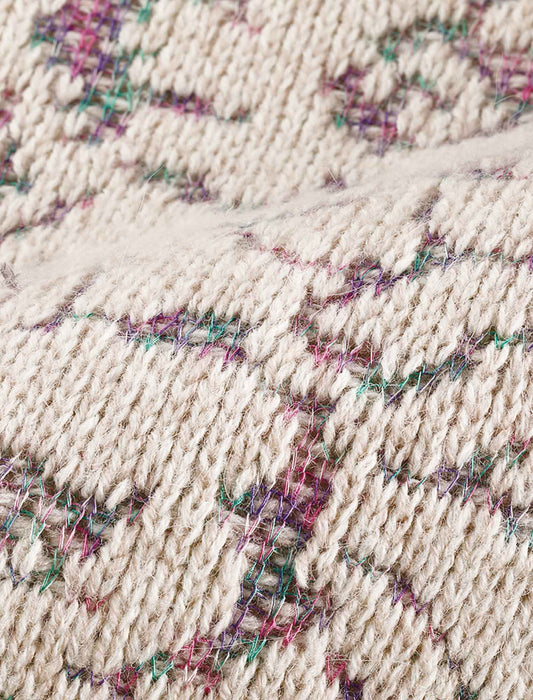 【受注】かすり花柄セーター