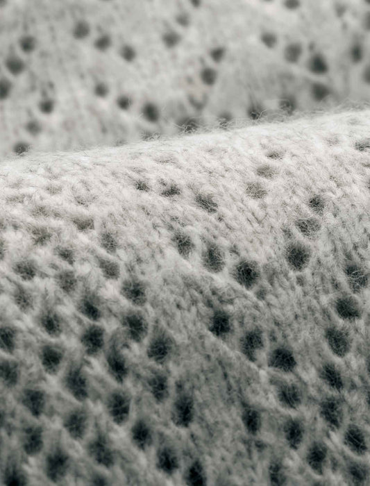 【受注】ウール混杢調ジャカードニットプルオーバー